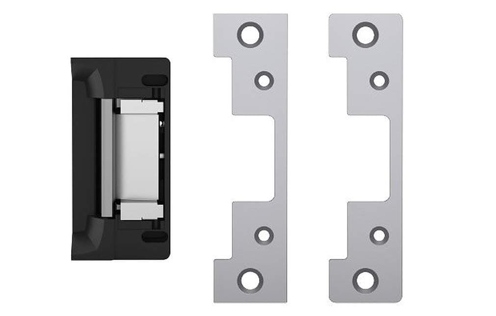 HES 5200C-12/24D-630 Universal Door Electric Strike with Faceplate, Satin Stainless Steel, Static Strength 1500 lbs., Dynamic Strength 70 ft-lbs., Dual-Voltage 12 or 24 VDC/VAC