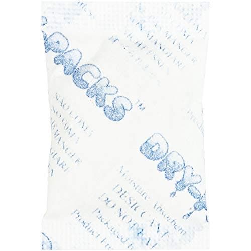 Silica Gel Desiccants 1-1/16 x 2-1/16 Inches - 20 Packets of 3 Grams Each - 3Gr.Cotton-20pk
