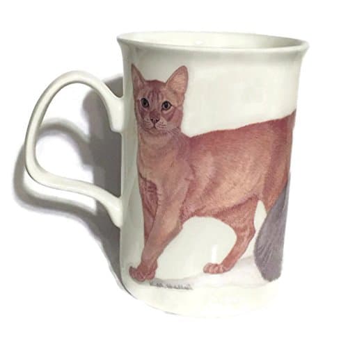Cat Lovers Fine Bone China Coffee Mug - Orange