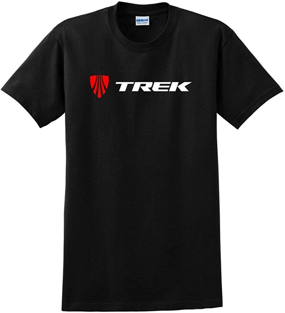 SHENHE xiejun Trek Bicycle Mountain Bike Road Cycling Race MTB Printed T-Shirt Graphic Tee Men Shirt Black