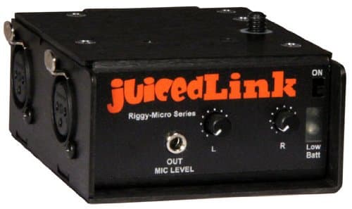 JuicedLink RM202 Riggy-Micro Dual-XLR Preamplifier, No Phantom Power