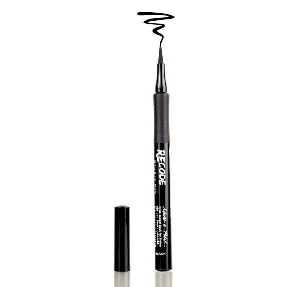 RECODE Make A Point Sketch Pen Kajal & Eyeliner Water-Proof, Black, 1.2 ml