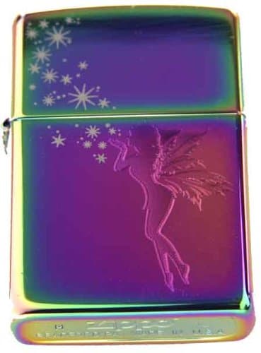 Zippo Custom Ligher - Tinkerbell Stardust Fairy Spectrum, New for 2011 Logo