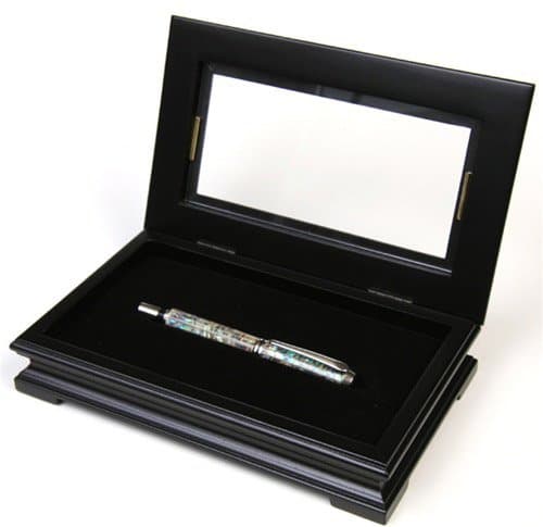 Lanier Pens Fancy Black Maple Gift Box with Glass Display Top