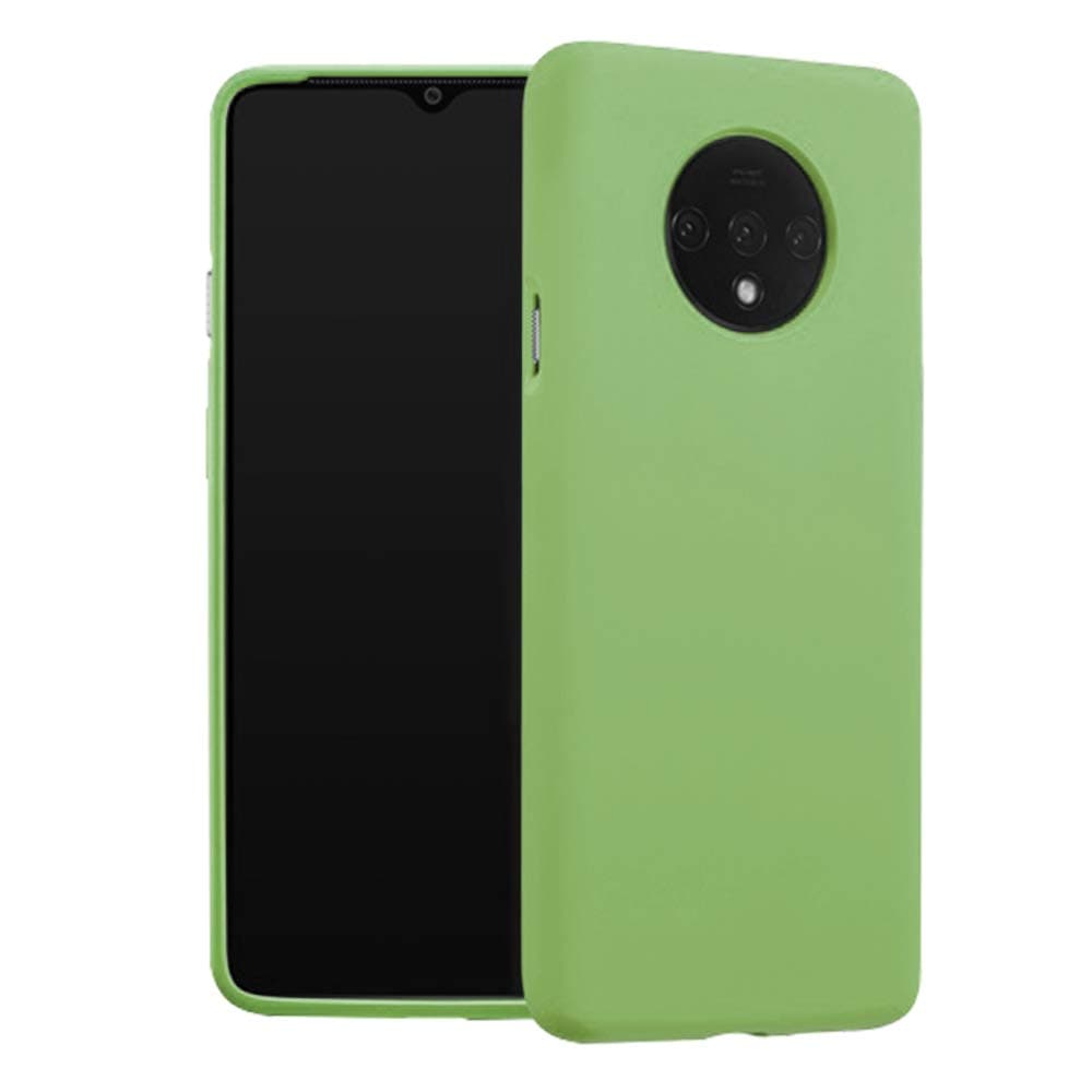 Liquid Silicone Phone Case for OnePlus 7T 1+ 7T 6.55"/Full Body Protection/Shockproof/Gel Rubber/Cover Case Drop Protection Green