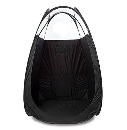 Black Pop Up Spray Tanning Tent - Professional Mobile Spray Tan Cubicle