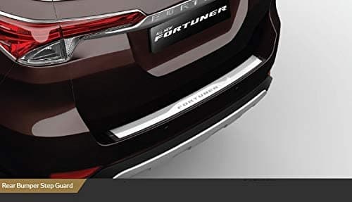 Automaze Rear Bumper Chrome Step Foot Plate in ABS, Compatible for Fortuner 2018+ Models