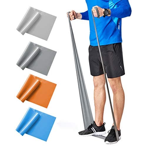 HuiYee Resistance Bands Set | Exercise Bands, Professional Natural Latex Elastic Band for Upper & Lower Body Exercise, Stretching, Strength Training, Physical Therapy, Home Fitness