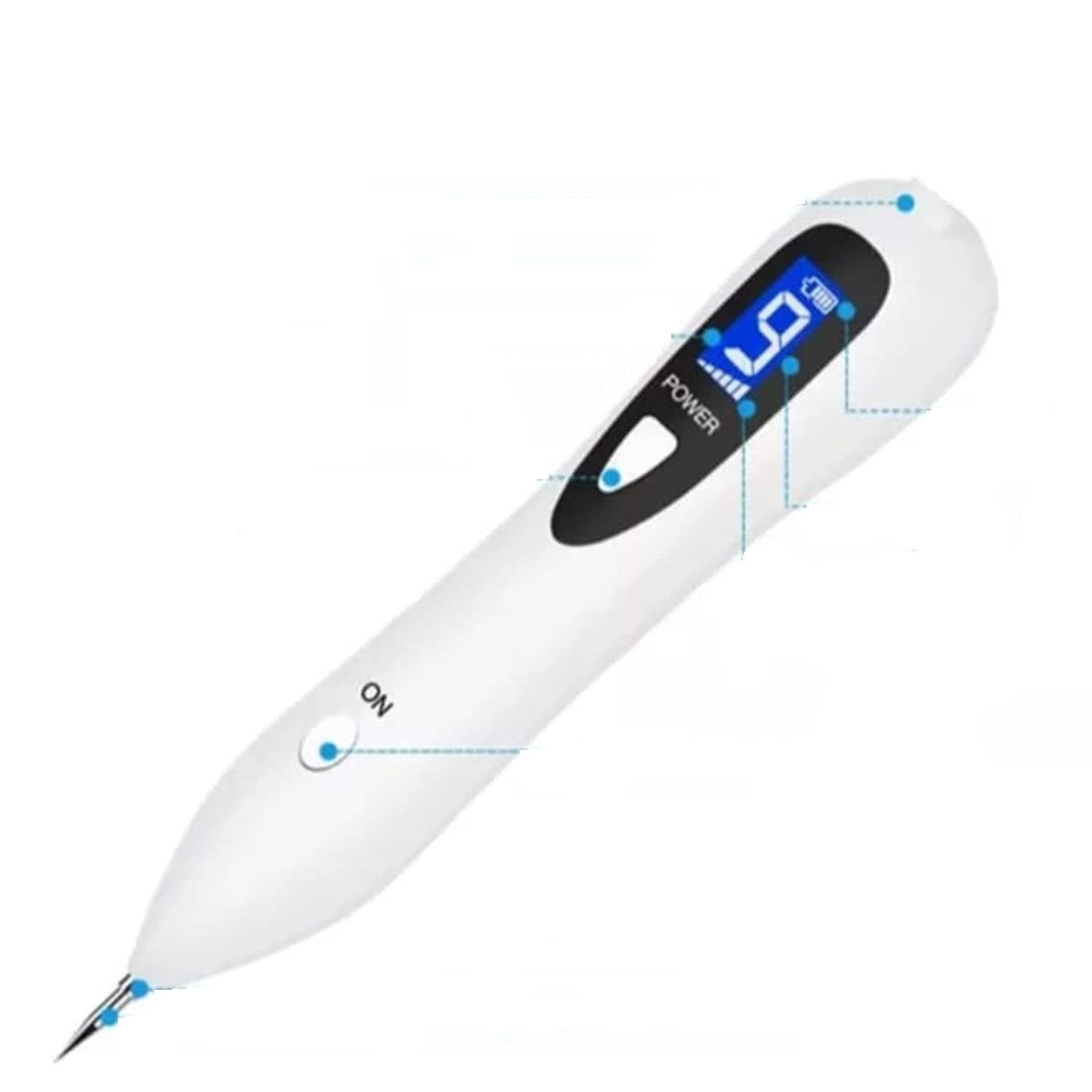 Dealsure LCD Display Wart Removal Pen | Portable Care Equipment | Mole & Blemish Skin Tag Remover Tool | Painless Spot, Tattoo, Wart & Speckle Remover Pen | Multicolor