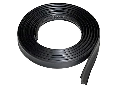 InstaTrim Caulk Strip Waterproof Wall Cladding Sealing Strip, Self-Adhesive Peel and Stick Sealing Tape for Shower, Floor, Ceiling - 1/2" (Black, 1000ft Long)