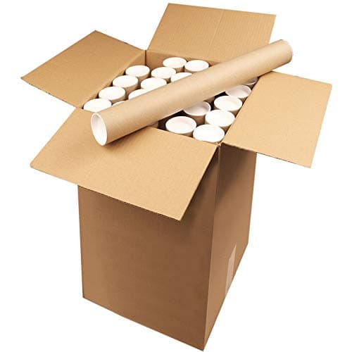 A3/A4 Cardboard Postal Tubes - 330x50mm (13x2) + End Caps