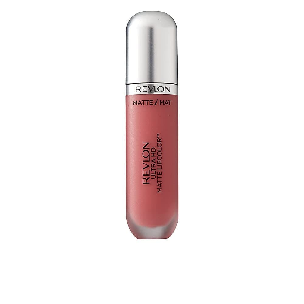 Revlon Mass Market Revlon Ultra Hd Matte Lipcolor, Velvety Lightweight Matte Liquid Lipstick In Nude/Brown, Kisses (655)