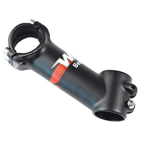 Wake MTB Stem 31.8 90mm 110mm 25 Degree Bike Stem Mountain Bike Stem Short Handlebar Stem for Most Bicycle, Road Bike, MTB, BMX, Cycling (Aluminum Alloy, Lightweight, Black)