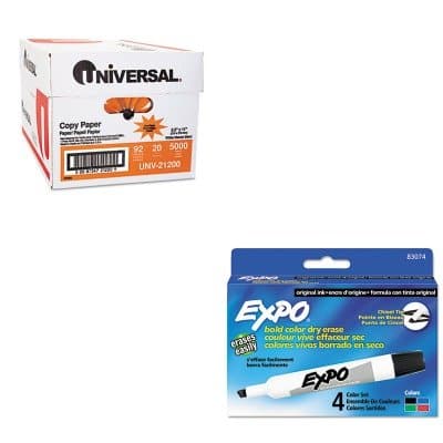 KITSAN83074UNV21200 - Value Kit - Expo Dry Erase Markers (SAN83074) and Universal Copy Paper (UNV21200)