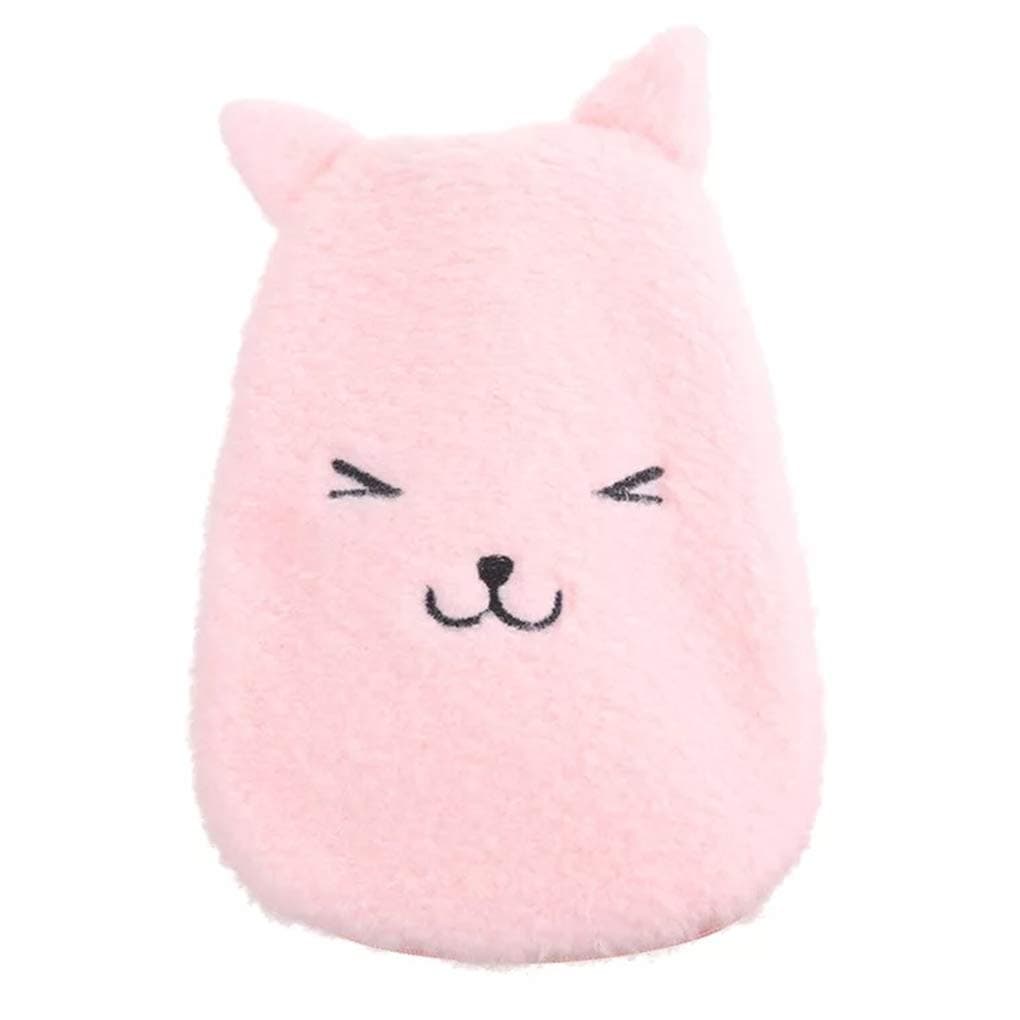 Flushzing Removable Cartoon Bear Plush Water-filling Hot Water Bag Hand Feet Warmer Injection Warming Heater