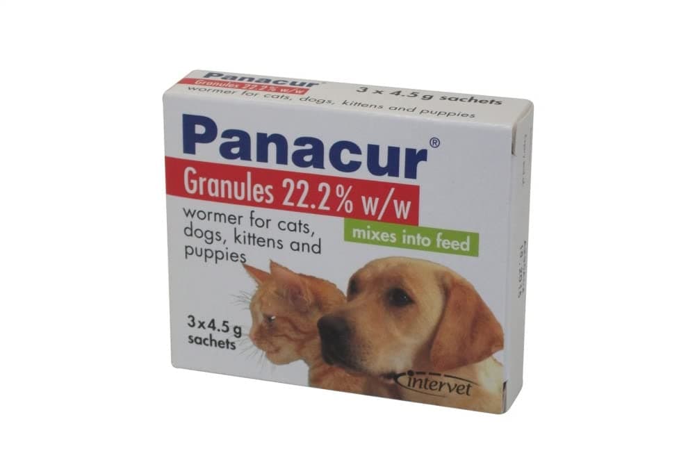 Panacur Cat/Dog Worming Granules, 4.5 g- Pack of 3 sachets