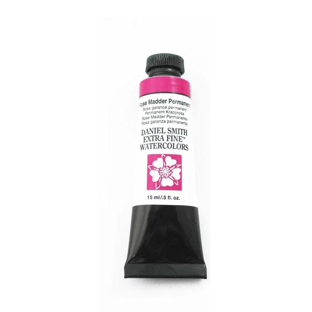 DANIEL SMITH Extra Fine Watercolor 15ml Paint Tube, Rose Madder Permanent, 0.5 Fl Oz (Pack of 1)