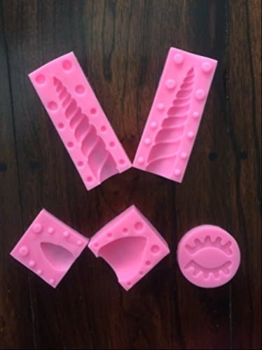 EMES 3D Unicorn Horse Silicone Candy Chocolate Fondant Baking SUGARCRAFT Mold Set