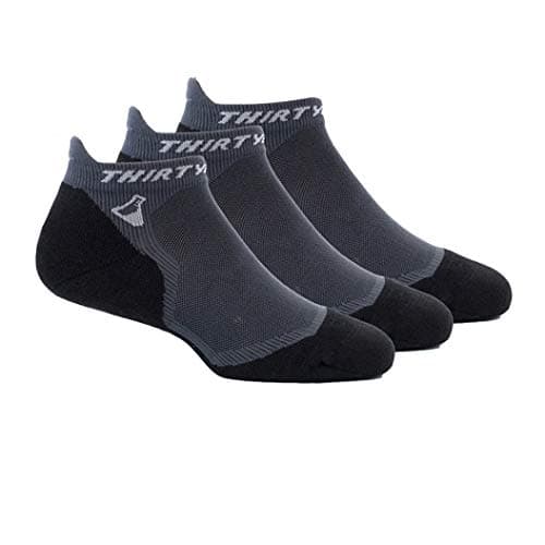 Thirty48Ultralight Athletic Running Socks for Men and Women with Seamless Toe, Moisture Wicking, Cushion Padding