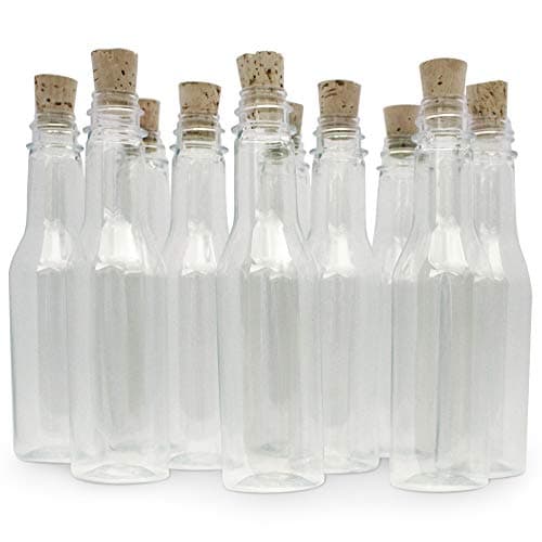 Plastic Bottles & Corks for Message in a Bottle Invitations, Announcements & Favors (Plastic, 350 Bottles)