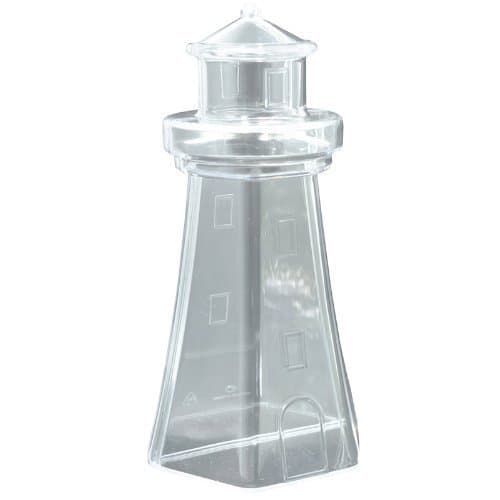 Fillable Lighthouse Transparent Plastic Decoration/Container