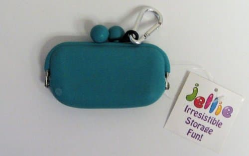 Light Blue Jellie Silicone Coin Purse with Key Chain