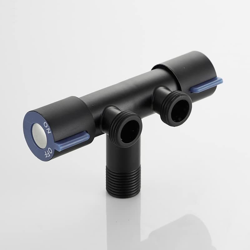 baokemoWater Tap FaucetBathroom SUS304 bidet dual-use valve Double control and double boiling faucet (black)