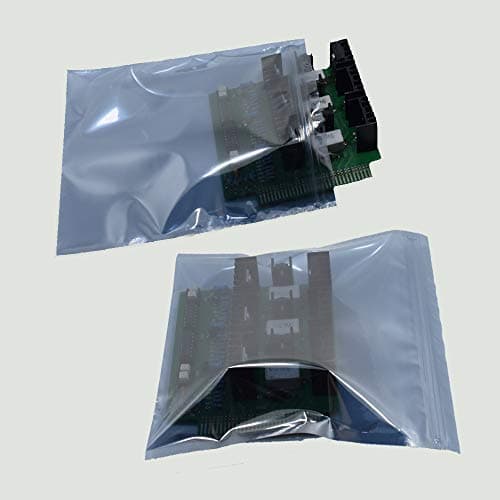 Anti Static Bags, 25pcs Large Resealable ESD Bags 8.26x9.45in/21x24cm with Labels for Hard Drive SSD HDD and Electronic Device