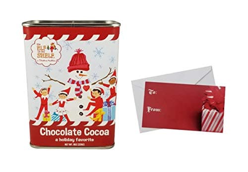 Elf On The Shelf Hot Cocoa Powder Mix, Hot Chocolate Gift For Christmas Holidays, Candy Cane Cocoa Or Chocolate Cocoa, 8 Oz. Tins (Chocolate Cocoa, 8oz.)