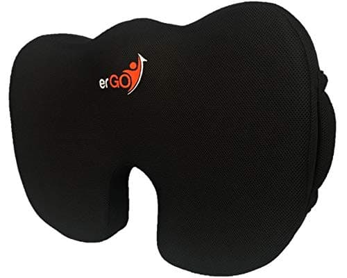 Sciatica Pain Relief Memory Foam Seat Cushion, Best Orthopedic Cushion Designed to Relieve Back, Sciatica, Leg, Nerve and Tailbone Pain - Perfect for The Office Chair or Car