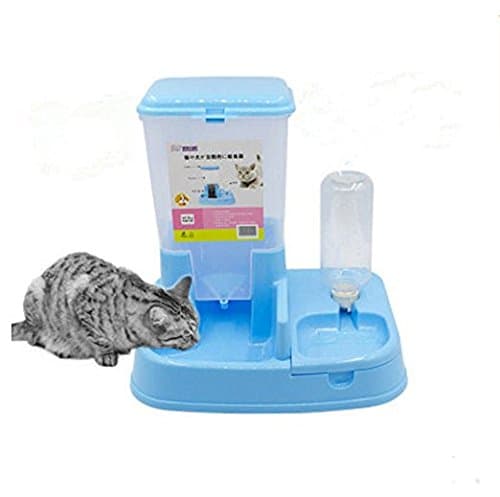 Henkoolla ABS Material Automatic Pet Feeder Food Dispenser and dog cat Waterer Dry Food Portion Control