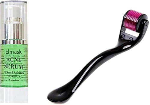 Elmask 1.0mm Dermaroller with Acne Scars Removal Serum, 30ml