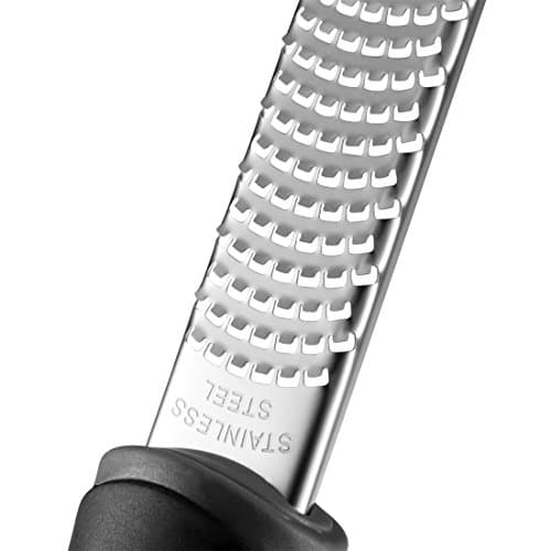 Premium Kitchen Grater and Zester Set - Fine and Coarse Zest - Razor Sharp 18/8 Stainless Steel Blades with Antibacterial Protective Hand Guard Covers - Ergonomic TPR Handles - Dishwasher Safe