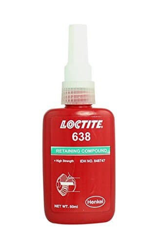 Loctite 638 High Strength Retaining Compound Metal Adhesive Retainer Glue 50 ml - 10 Pack