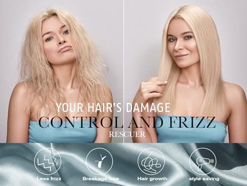 100% Mulberry Silk Pillowcase for Hair and Skin, 22 Momme Pure Natural Silk Pillow Case Both Sided with Zipper, Pillow Cover for Women Mom Men (Airy Blue, Standard 20''×26'', 1 Pack)