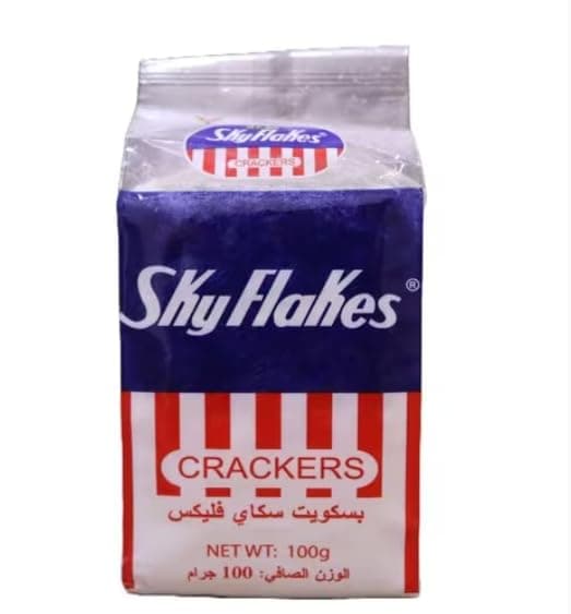 Sky Flakes Original Crackers Cookies Delicious Crunchy Snack Pack 100gm