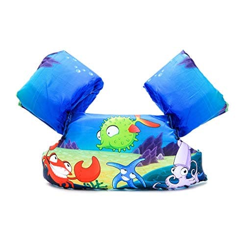 Elejolie Swim Aids for Toddlers,Kids Learn to Swim Jacket for Toddlers,Swim Aid Vest-22-50lbs