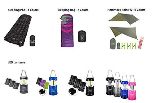 Gold Armour Camping Hammock - XL Double Hammock Portable Hammock Camping Accessories Gear for Outdoor Indoor with Tree Straps, USA Based Brand (Purple and Orange)