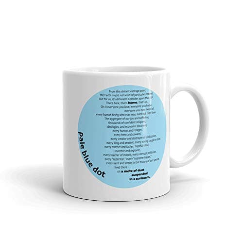 Cosmic Pale Blue Dot Mug: Carl Sagan Quote
