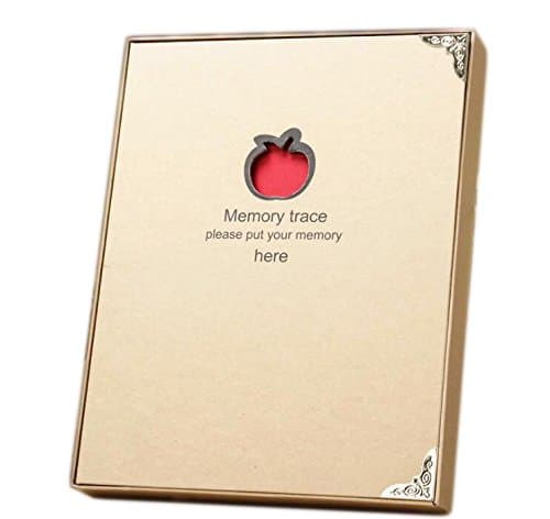 Scrapbook Album 60 Pages Craft Paper Photo Album DIY Retro Memory Book Father's Day Gifts Best Present for Mom Girlfriend Children with DIY Accessories Kit and Gift Box