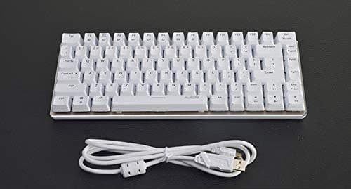 FIRSTBLOOD ONLY GAME Ajazz AK33 Blue Switch Backlight Mechaincal Gaming Keyboard 82 Keys