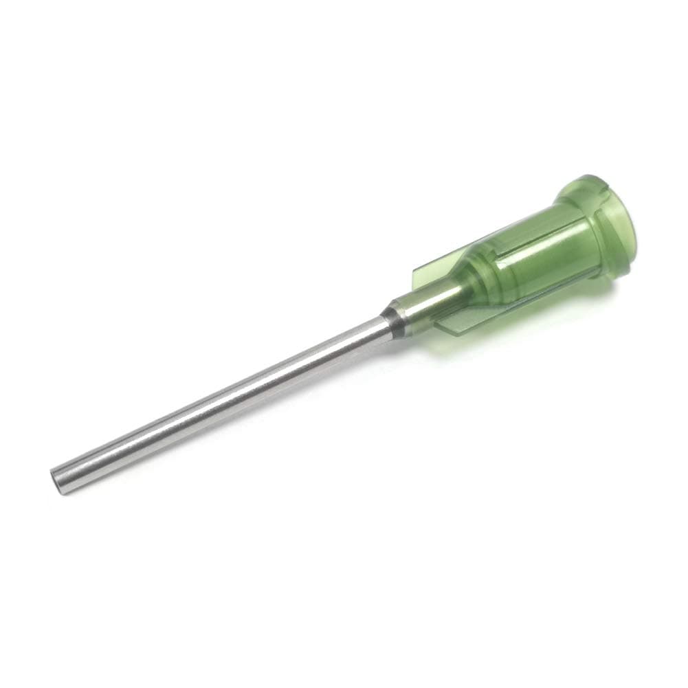 14 Ga 1 Inch Blunt Tip Dispensing Syringes Needle with Luer Lock,Precision Applicator(Olive,50 Pcs)