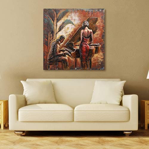 Romance Mixed Media Iron Hand Painted Dimensional Wall Art,...