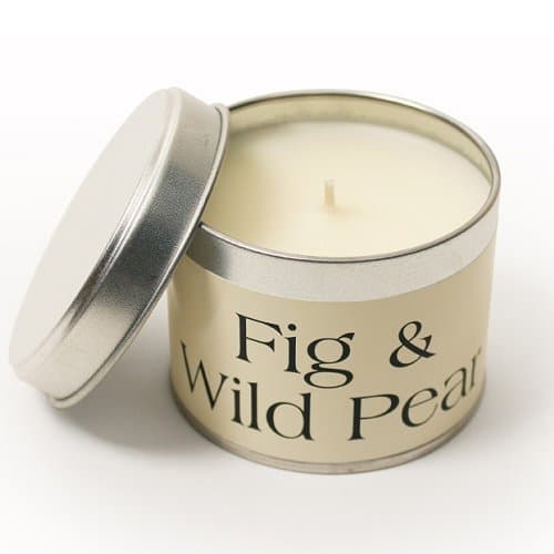 Pintail Candles Classic Tin (Fig and Wild Pear Home Fragrance) Scented Candles Long Burning (35 Hour Burn Time), Hand-Poured Scented Candles Gifts for Women