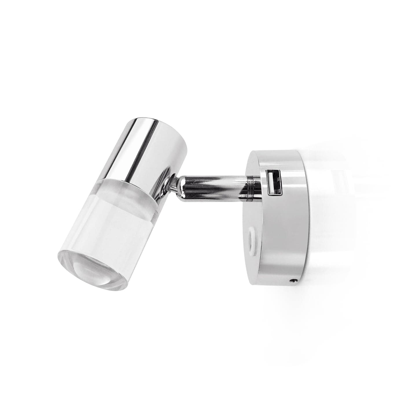 THALASSA 12V LED Reading Light with Blue Night Light + USB – RV Caravan Wall Sconce for Motorhome, Camper, Trailer Indoor Lighting