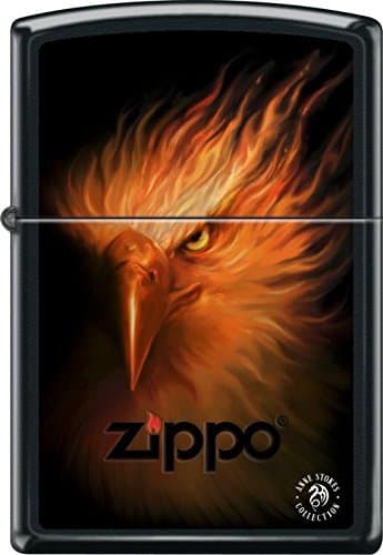Anne Stokes - Phoenix Black Matte Zippo Lighter