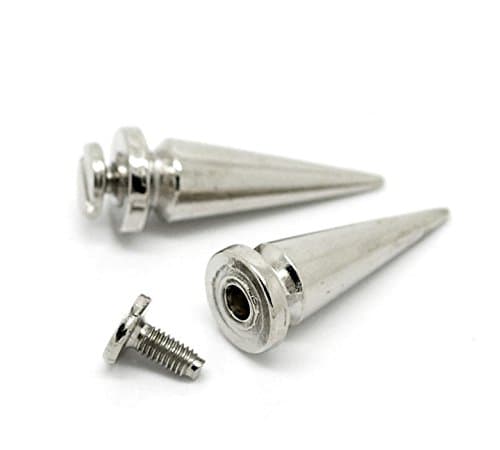 Siaura Material Pack of 5 Spikes Studs 25x10 mm