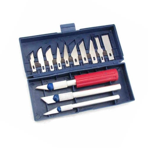 13 Pcs Multifunction Precision Hobby Knife Grave Stencil Scribing Razor Tool Kit