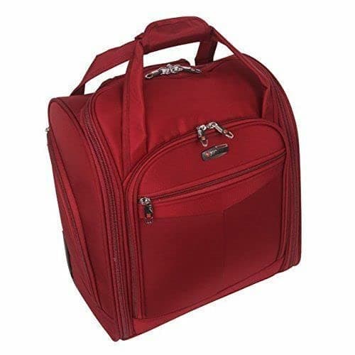 JLY Smart Ladies Burgundy Travel Wheeled Trolley Bag EU8235