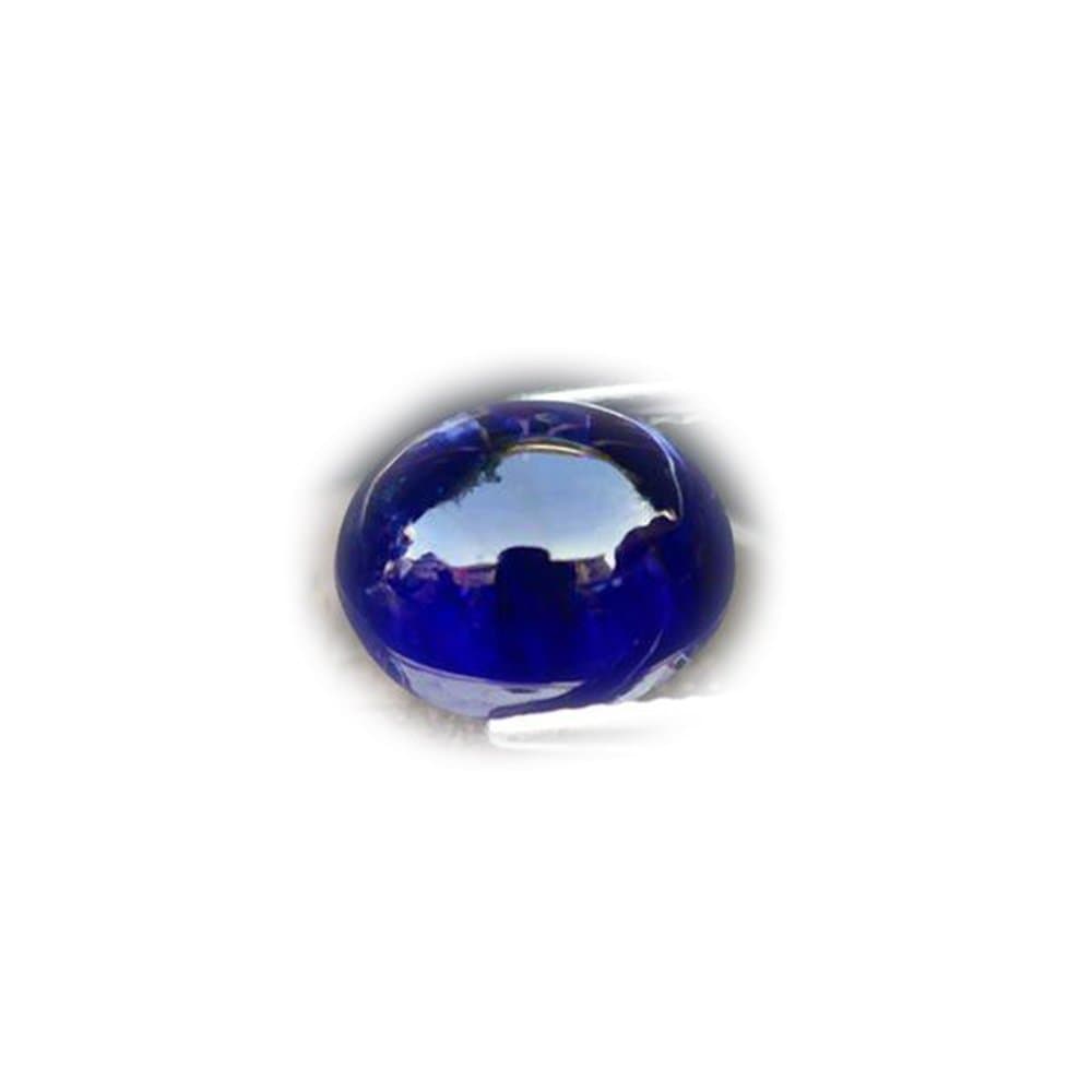 TOP COLOR 5.87ct Natural Cabochon Royal Blue Sapphire Madagascar #AB